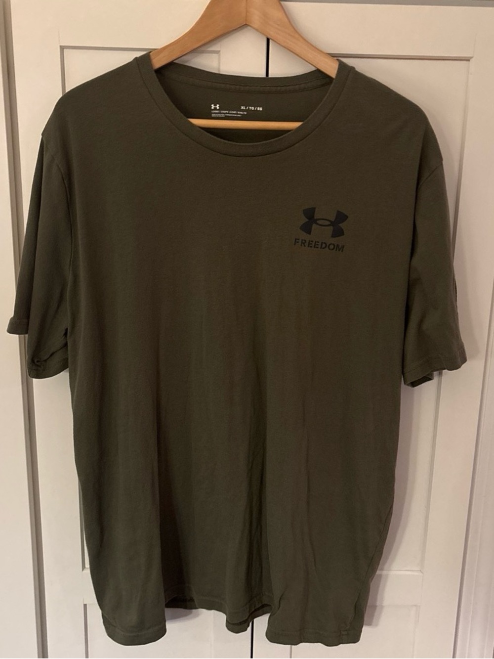 Under Armour Olive Green Freedom Short Sleeve T-Shirt